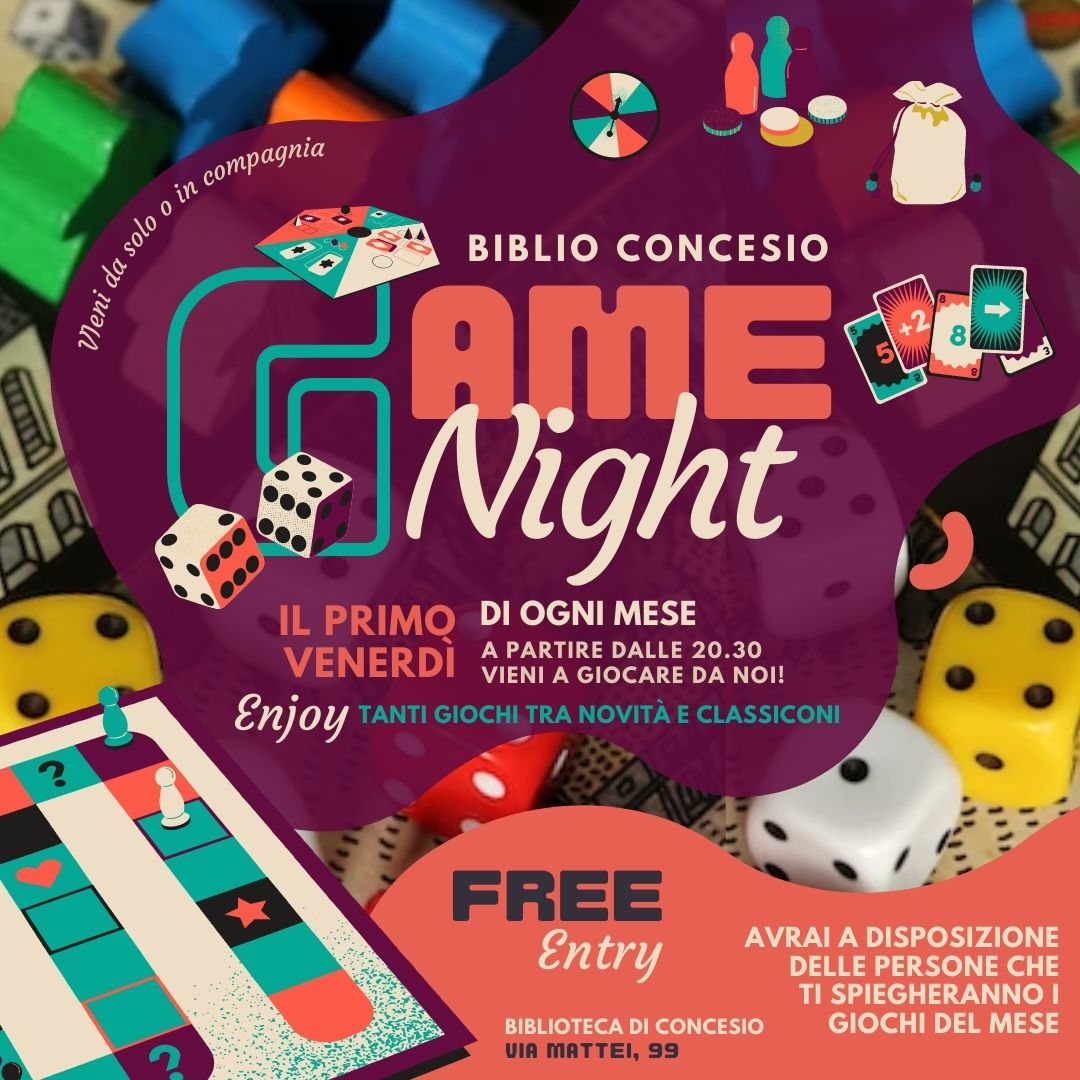 GAME NIGHT- serate di giochi da tavolo - Biblioteca comunale di Concesio